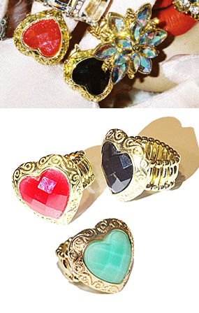 ♥누적 200개 판매 돌파♥ Egyptian heart ring (3 color)