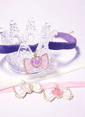 Fairy ribbon choker ( 3 color )