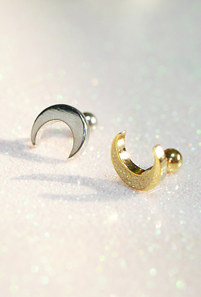 ♡누적 1700개 판매 돌파♡ New - moon piercing (골드,실버)