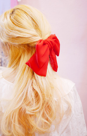 Big ribbon ♡ hair pin