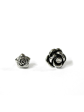 ♥누적 700개 판매 돌파♥ Antique silver rose piercing (2 size)