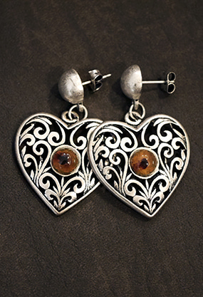 Antique ♡ gemstone earring (천연석)