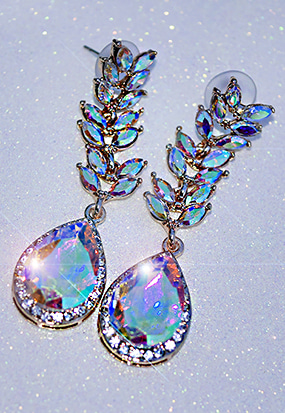 [Silver 925] Mermaid crystal earring (은침)