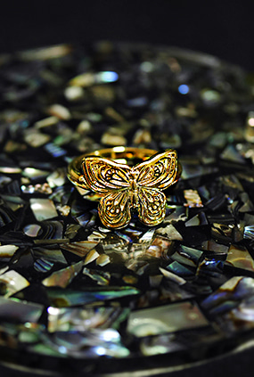 Vintage butterfly ring (골드,실버)