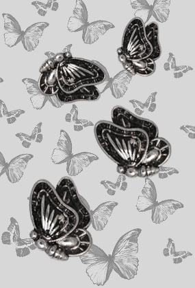 Vintage butterfly piercing