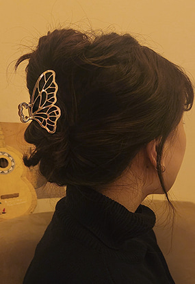 Butterfly 🦋 hair clip나비 집게핀(골드,실버)