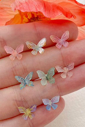 Pastel butterfly earring (8개 set)