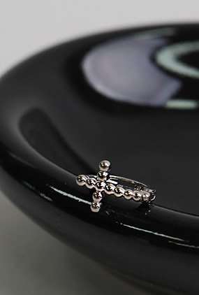 Cross one-touch ring piercing (3 color)