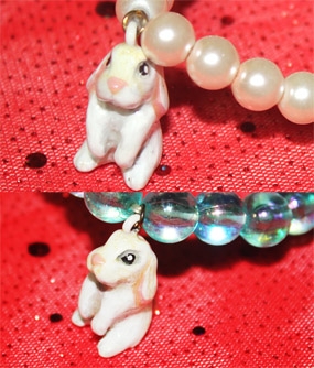 [ALL♥DAY SWEET]Rabbit BALL bracelet (2color)