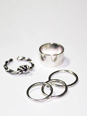 Vintage silver ring set ( 5 set )