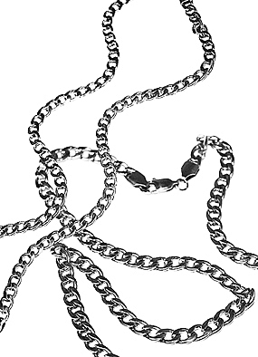 Simple chain necklace(medium)(써지컬스틸)