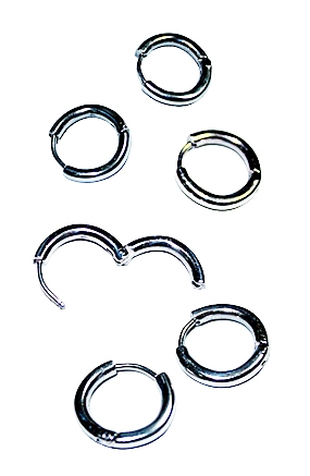♥누적 600개 판매 돌파♥ Simple mini circle earring (Surgical steel)