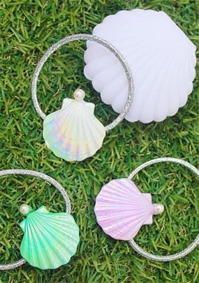 Pearl shell hair tie (3 color)
