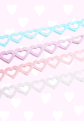 ♥누적 140개 판매 돌파♥ ♡ Glitter heart ♡ tattoo choker