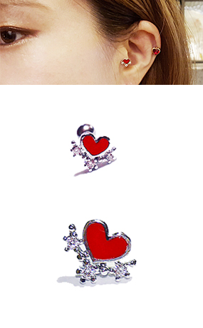 Lace heart ♥ pierce