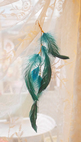 Feather earring ( limited )( 1 pcs )
