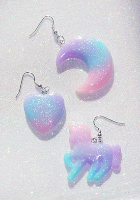 Pastel universe earring (3 type)(이어링, 이어커프)