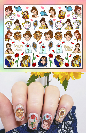 Beauty and the beast ♡ Nail water decal(네일 워터데칼)
