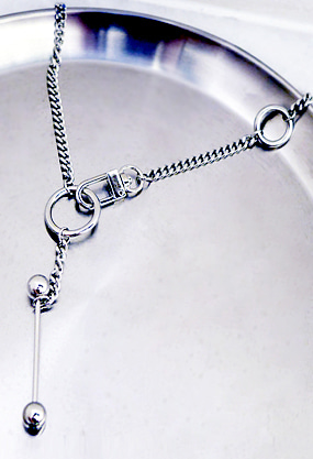 ♥누적 120개 판매 돌파♥ Piercing bar - chain necklace