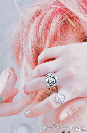 (있지 채령) ♥누적 200개 판매 돌파♥ Rose vintage ring