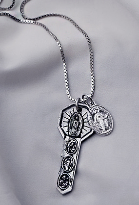 Antique key - maria necklace ( 2 way )