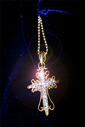 Antique cross necklace (골드)