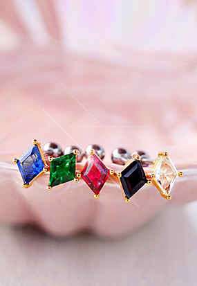 Infinity gemstone piercing ( 5 color )