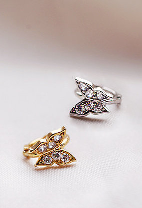 Butterfly one-touch ring piercing (골드,실버)