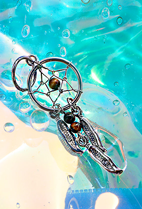 Nature-stone dream catcher piercing(천연석) (3 color)