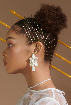 Chandelier cross earring (티타늄침)