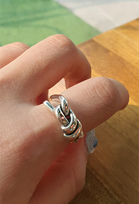 [Silver 925] Knotted ring