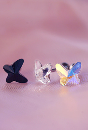 Butterfly piercing (M)(스와로브스키 나비 피어싱)