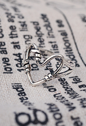 [Silver 925] Heart fence ring