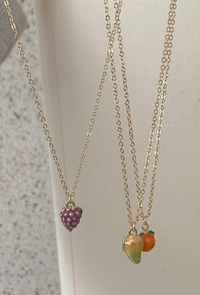 Fruit🍇🍊🍋 necklace (포도,망고,오렌지)