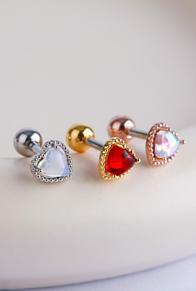Lovely heart piercing (3 color)