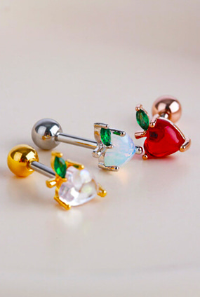 Momo heart piercing (3 color)