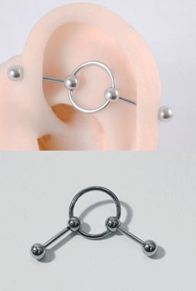 Ball ring industrial piercing