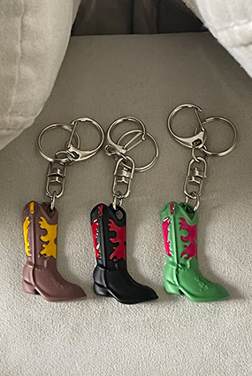 Western boots key ring (3 color)