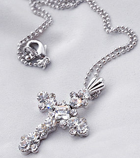♥누적 300개 판매 돌파♥ Twinkle crystal cross necklace