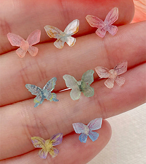 Pastel butterfly earring (8개 set)