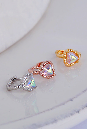 Rainbow ♡one touch piercing (3 color)