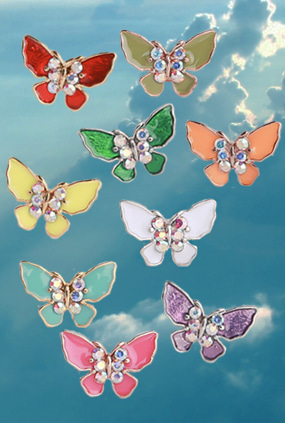 Color butterfly piercing (9 color)