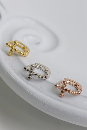 Cross one-touch ring piercing (3 color)